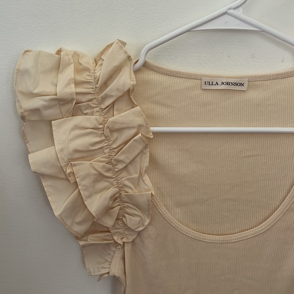 ULLA JOHNSON Scoop Neck Tee - Picture 3 of 5